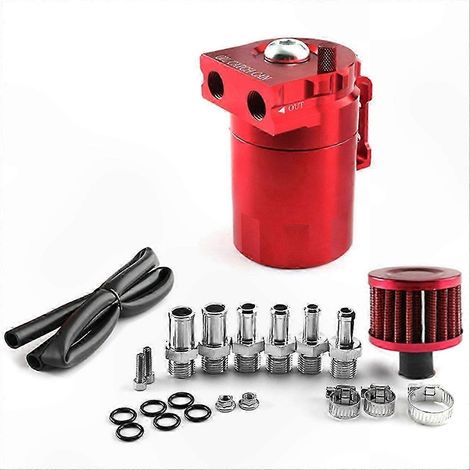 Séparateur d'huile universel 300 ml avec orifice de ventilation pour système de filtration et de respiration de l'air du moteur (1/4)