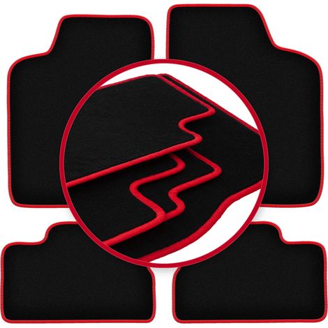 CARLUX-RED Autofußmatten für: Opel Kadett E Fließheck, Kombi, Limousine, Cabrio (1984-1991) (1/5)