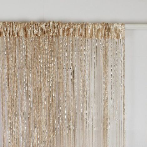 Tenda per porta - 100x200 cm - Oro (1/5)