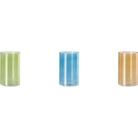 Regalo Italiano Set 3 Bicchieri Colorati 45 Cl Vetro