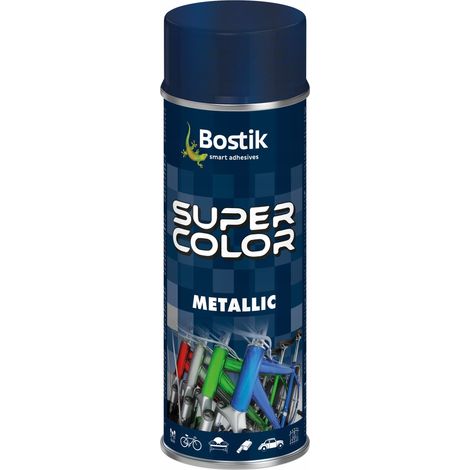 Bostik Super Color Metallic-Sprühfarbe, Blau glänzend, 400 ml (1/3)