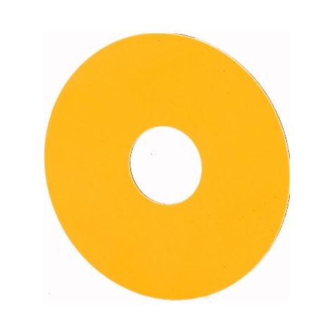 Étiquette arrêt d'urgence jaune D 90mm inscription possible 000216469 EATON M22-XAK-