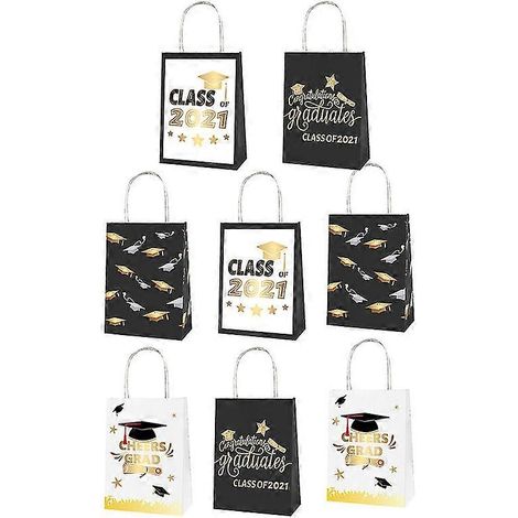 Lot de 8 sacs à main créatifs en forme de bonbons, sacs cadeaux pour enfants, sacs cadeaux de fin d'études, décorations (1/3)