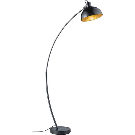 Lampada da terra, metallo, nero opaco, H 150 cm, Recife (1/5)