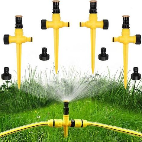 Kit arrosage 4 pièces système irrigation arroseur gazon ABS plastique DN15 PVC jet brume pour jardin pelouse efficace (1/5)