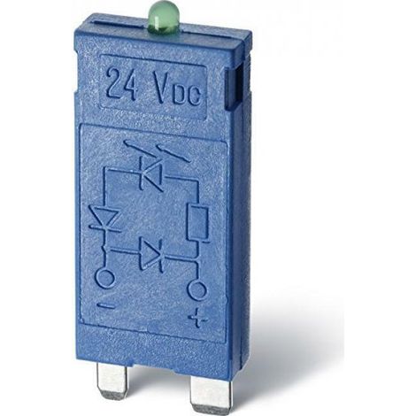 Dispositivo di comando Finder 99.01.0.024.59 6-24V AC/DC LED verde