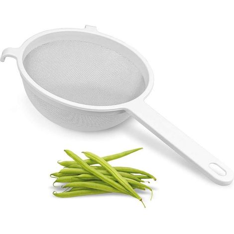 18 cm,Tamis de Cuisine Plastique Blanc (1/5)