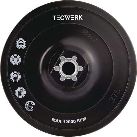 TECWERK Stützteller D.125mm M14 kletthaftend TECWERK