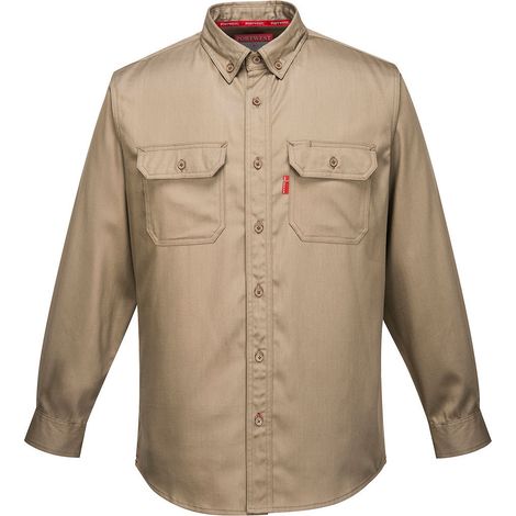 Chemise Bizflame 88/12 couleur : Kaki taille 4XL - PORTWEST