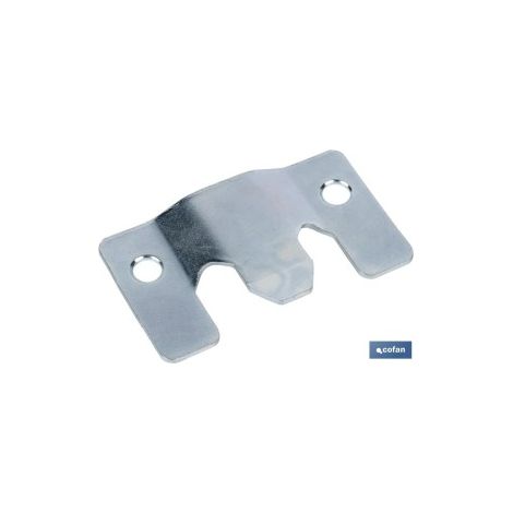 Pack 100 unidades chapa anclaje zincada 60 x 35 mm (1/4)