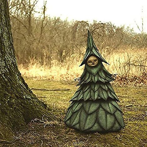 Halloween-Hexenfigur aus glänzendem Kunstharz, für ein gruseliges Wohnzimmer oder einen Garten