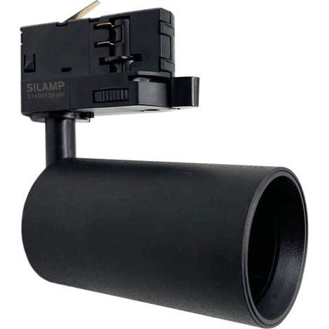 Portafaretto a Binario trifase attacco GU10 LED Nero (Lampadina GU10 non inclusa) (1/5)
