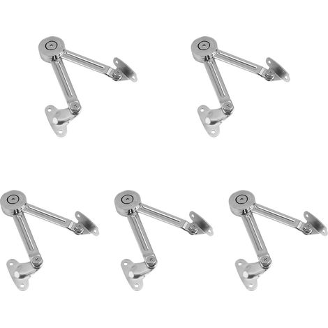 Lot de 5 supports métalliques pour portes placards cuisine, conception à résistance