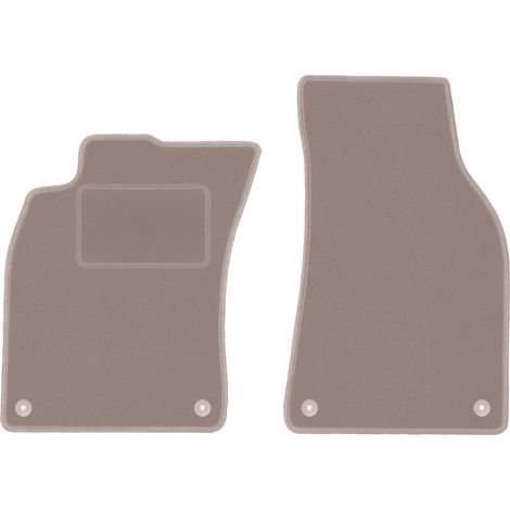 Alfombrillas delanteras para Audi A6 C6 sedán, familiar, avant (2004-2006) beige (1/5)