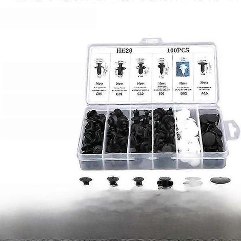 Befestigungsclips für Autoinnenverkleidungen – 100er-Packung mit Kunststoff-Schnallen für Stoßstangen, geeignet für eine schnelle und einfache Montage – JXLGV (1/5)