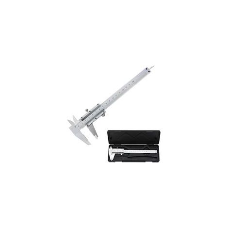 Pied à coulisse vernier analogique 150 mm en inox, précision 0,02 mm, mesure intérieure/extérieure/profondeur – (1/5)