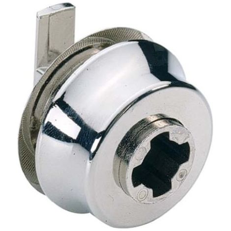 Serrure à cylindre de porte coulissante en verre type 326 avec rotation/pression prestige 2000 - HETTICH