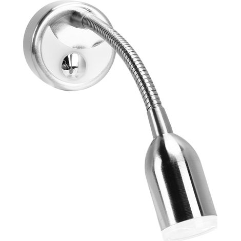 Lumière de chevet pour bateau, camping-car et caravane, lampe flexible col de cygne, variateur tactile 3 niveaux, blanc chaud, lecture, pince. (1/5)