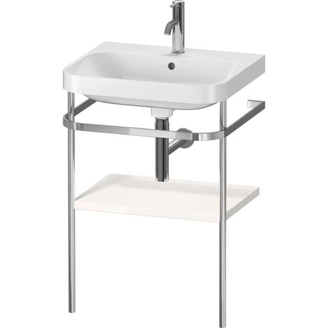 Duravit Happy D.2 Plus c-shaped Set avec console métallique,