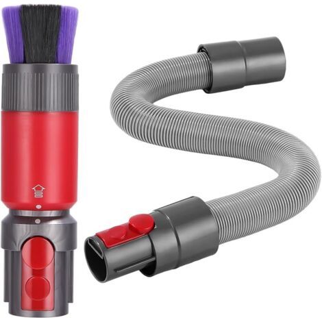 Brosse poussire sans Rayures Accessoires aspirateur pour Dyson Outsize,V8/V15/V10/V11/V12 Brosse Anti Rayure avec Tuyau extension Flexible Efficace Poils Souples Brosse Aspirateur (1/5)