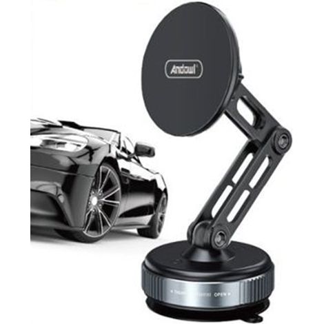 Andowl - Supporto Magnetico Pieghevole Per Cellulare Da Auto Con Ventosa Rotante A 360° Q-zj709 - (1/2)
