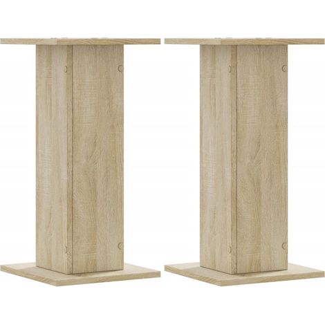 Supports de haut-parleurs 2 pcs chêne sonoma bois d'ingénierie CFW79786 (1/5)