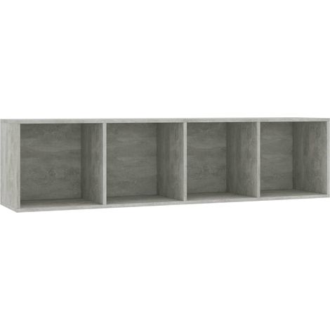 Maison Exclusive - Estantería/mueble para TV gris hormigón 143x30