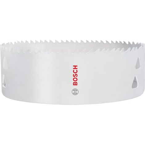 Bosch 1x Sierra de agujero para múltiples materiales roscados (para acero, placas de yeso, Ø 127 mm, accesorios profesionales taladros)
