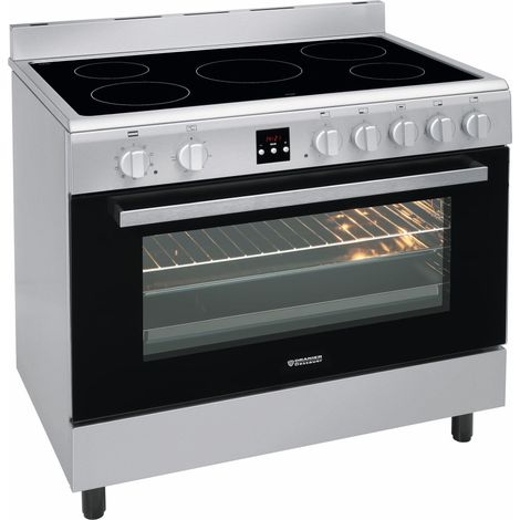 Oranier Koch-Back-Station Elektro-Elektro Edelstahl 90 cm 5 Kochzonen 105 Liter Großflächengrill DC1999
