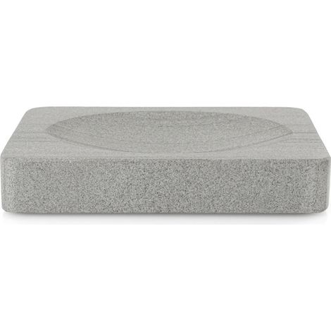 Jabonera Q-BATH PREMIUM DECOR 1536 m谩rmol gris (1/4)