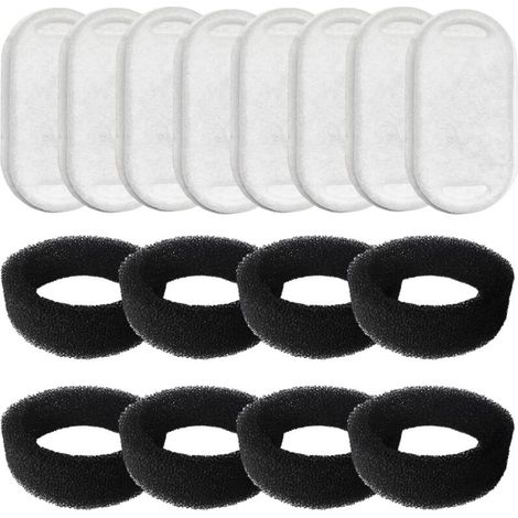 16er-Pack Blumenbrunnen-Katzenfilter, 8 Stück Aktivkohlefilter und (1/5)