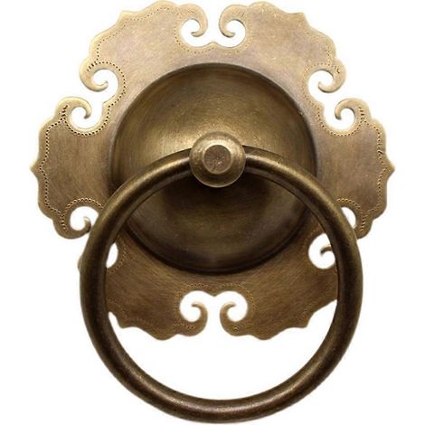 Türgriffe aus Messing, Knöpfe, Türgriffringe aus Kupfer, Scharniere, antike Möbelknöpfe, Griffe, klassische Beschläge und Werkzeuge (1/5)