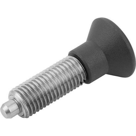 KIPP Arretierbolzen M6x0,75 Form G Edelstahl gehärtet Gr. 9 (1/3)