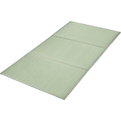 Tatami en Jonc Naturel, Matelas Japonais Pliable de Taille Lit Jumeau, Tapis de Sol Japonais avec Support Antidérapant et Parfum Frais, Matelas Futon pour Dormir, Méditation, Yoga, Relaxation (1/5)