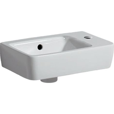 Lavabo RENOVA COMPACT 400x250mm avec trou pour robinet droite blanc KT