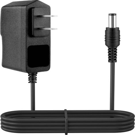 Câble adaptateur secteur universel 12 V 2 A, norme américaine, noir (convient aux claviers électroniques portables et aux pianos numériques) (1/5)