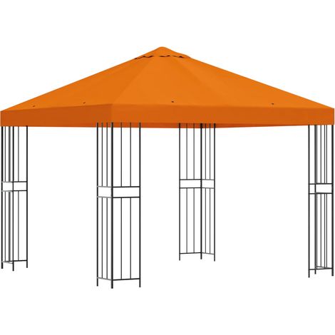 Gazebo 3 x 3 m Orange Polyester and Steel 190 gsm vidaXL (1/5)