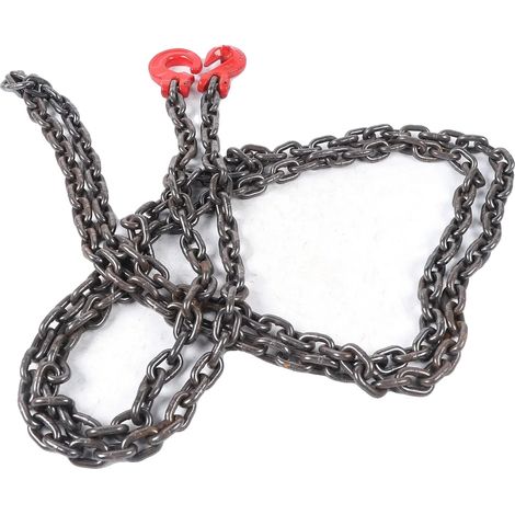 Outil de levage de chaîne, longueur de 5 m, acier allié de haute qualité, Rouge (1/2)