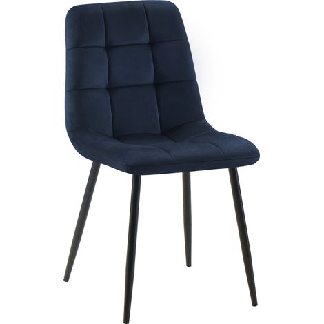 Sedia da pranzo Tilde Velluto blu (1/5)