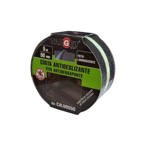 CINTA NASTRO ANTISCIVOLO  FOTULUMINISCENTE 5M X 50MM FLUORESCENTE (1/3)