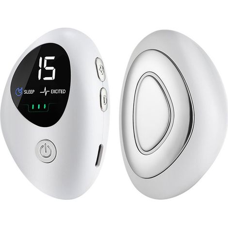 Dispositivo de microcorriente para conciliar el sueño, 2 modos, 15 niveles de intensidad con temporizador de 30 minutos, inalámbrico tipo C, ideal para el hogar, la oficina y los viajes. (1/3)
