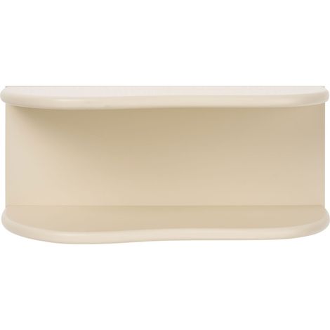 Mensola da parete Botta in MDF beige 44x17,5x18 cm