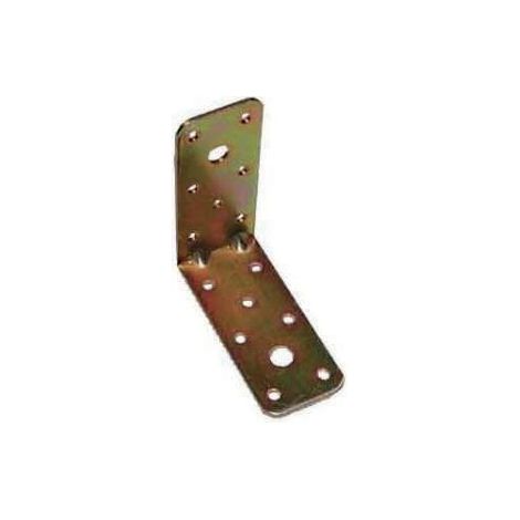 PIASTRA PER TRAVI PIEGATA 90X90MM L 40MM NERVATA ZINCO+