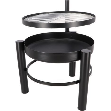 Brasero en métal avec grille de cuisson intégrée 54 x 66.5 x 69 cm (1/5)