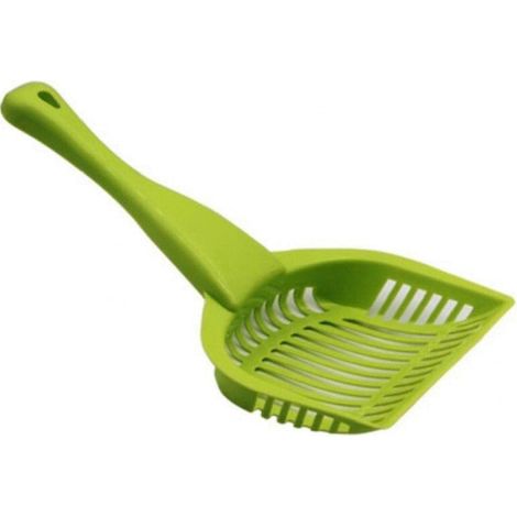 Pelle à litière pour chat en plastique avec manche long, outil de nettoyage pour le sable et les déchets. (1/5)