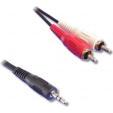 Câble audio - LINEAIRE - A200B - Jack 3,5mm stéréo mâle - 2 x RCA mâle - 1,2m