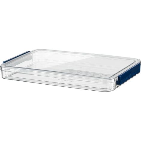 cajas de archivo de PET, transparentes, apilables, con cierre a presión, para oficina y hogar. (1/5)