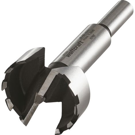 wolfcraft - Fraise à Bois d'Encastrement avec Pointe de Centrage - Diamètre 40 mm. Longueur 90 mm - réf. 3325000