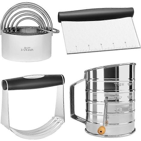 Coupe pâte pâte mixeur farine sifter et biscuit coupe acier inoxydable coupe pâte pâtisserie pâte outils pour cookies (1/5)