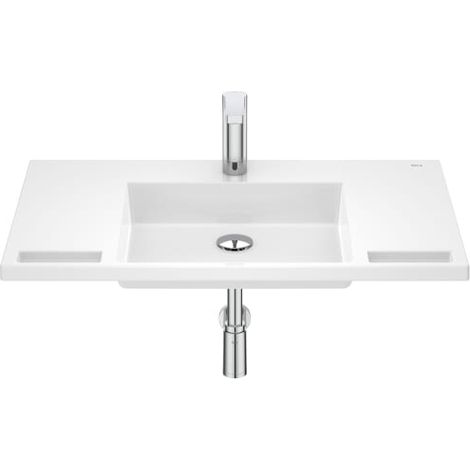 LAVABO MURAL STONEX 850X550 ACCESS CON JUEGO FIJACIÓN BLANCO